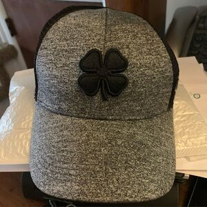 Gray and Black Clover Cap
